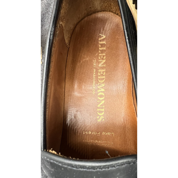 Allen Edmonds Mens 8.5 D Lake Forest Penny Slip On Black main image 13